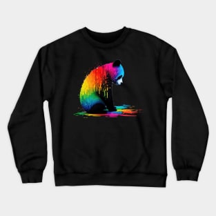 Lonely Colorful Panda Crewneck Sweatshirt